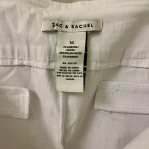 Zac & Rachel Crisp White Trousers